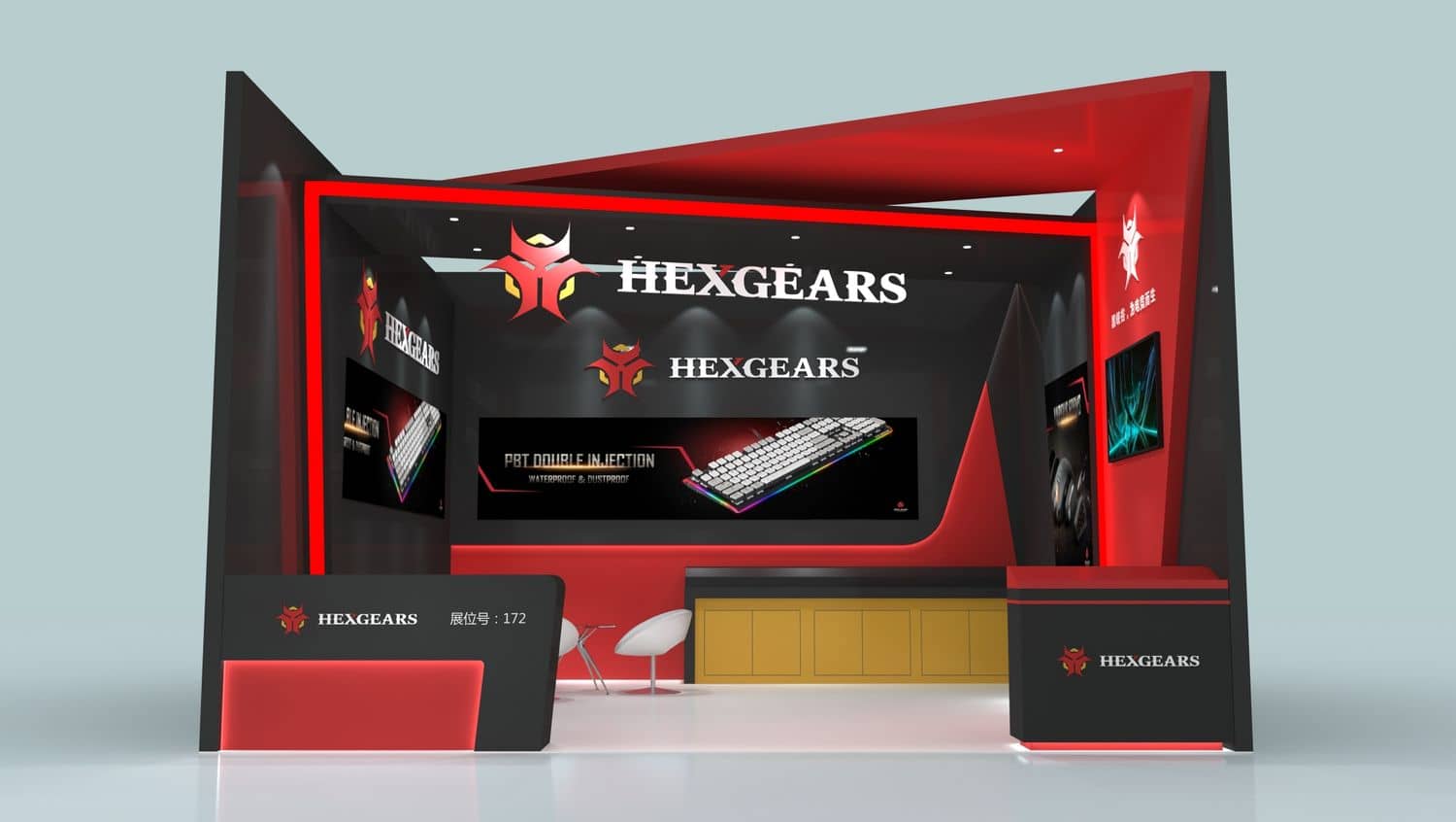 德国IFA柏林国际电子消费展会 HEXGEARS 展位设计搭建(图4)